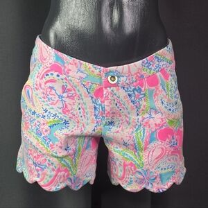 Lilly Pulitzer Buttercup Knit Scallop Shorts | 2